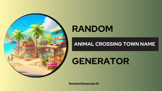 Animal Crossing Town Name Generator