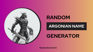 Argonian Name Generator