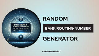 Bank Routing Number Generator