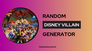 Disney Villain Generator