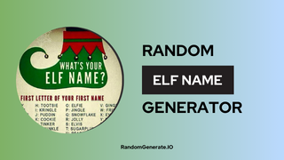 Elf Name Generator