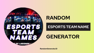 Esports Team Name Generator