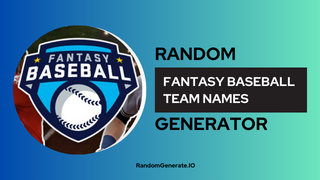Fantasy Baseball Team Names Generator