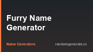 Furry Name Generator