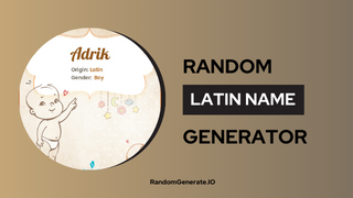 Latin Name Generator