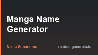 Manga Name Generator