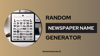 Newspaper Name Generator