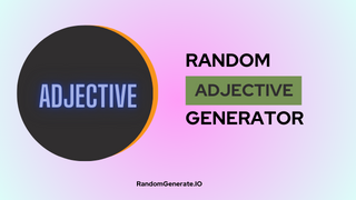 Random Adjective Generator
