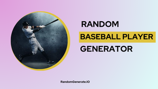 Random Baseball Player Generator