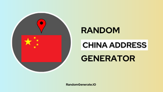 random-china-address-generator