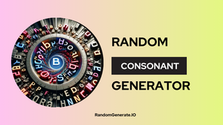 Random Consonant Generator