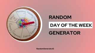 Random Day Of The Week Generator