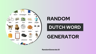 Random Dutch Word Generator