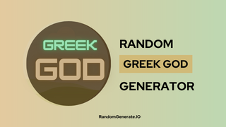 Random Greek God Generator