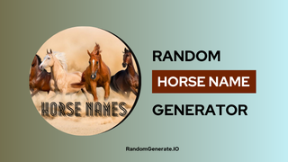 Random Horse Name Generator