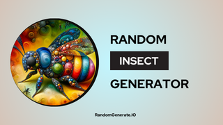 Random Insect Generator
