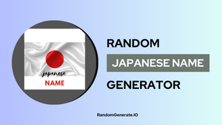 Random Japanese Name Generator