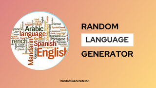Random Language Generator