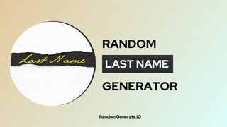 Random Last Name Generator