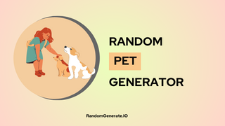 Random Pet Generator