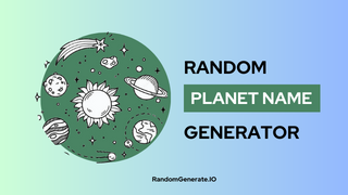 Random Planet Name Generator
