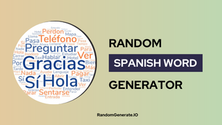Random Spanish Word Generator