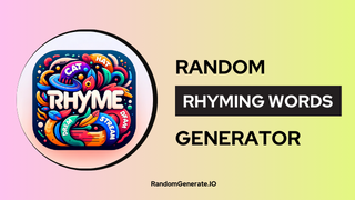 Rhyming Words Generator