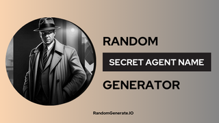Secret Agent Name Generator
