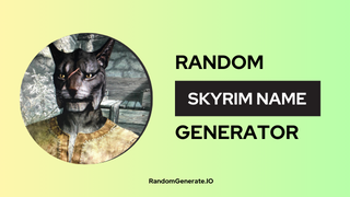 Skyrim Name Generator