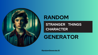 Stranger Things Character Generator