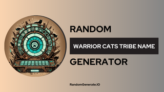 Warrior Cats Tribe Name Generator