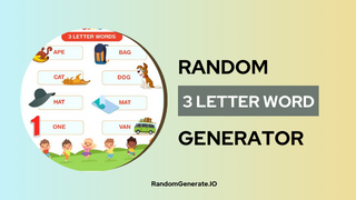 3 Letter Word Generator