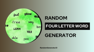Four Letter Word Generator