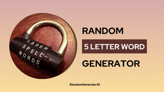 5 Letter Word Generator