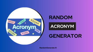 Acronym Generator