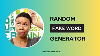 Fake Word Generator