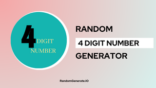 Random 4 Digit Number Generator