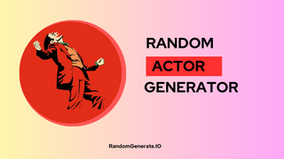 Random Actor Generator