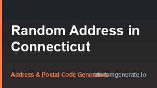Random Address in Connecticut