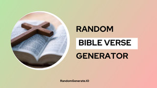 Random Bible Verse Generator