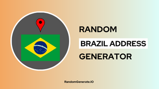 Random Brazil Address Generator