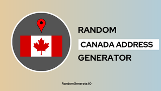 Random Canada Address Generator