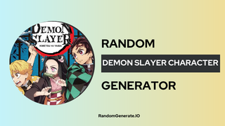 Random Demon Slayer Character Generator