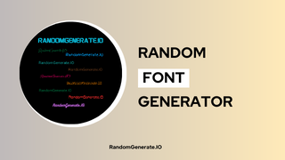 Random Font Generator