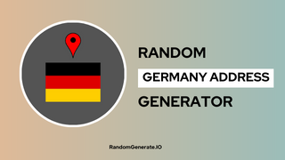 Random German Address Generator
