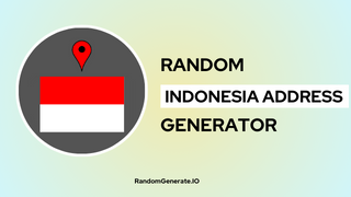 Random Indonesia Address Generator
