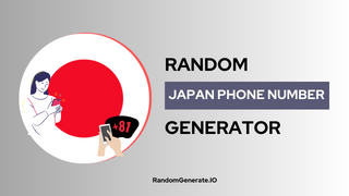 Random Japan Phone Number Generator