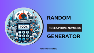 Random Korea Phone Numbers