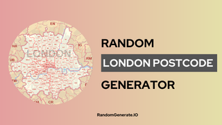 Random London Postcode Generator