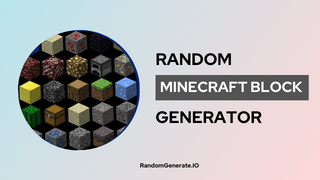 Random Minecraft Block Generator